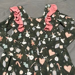 Rags Christmas holiday ornament gingerbread  snowman dress 11/12